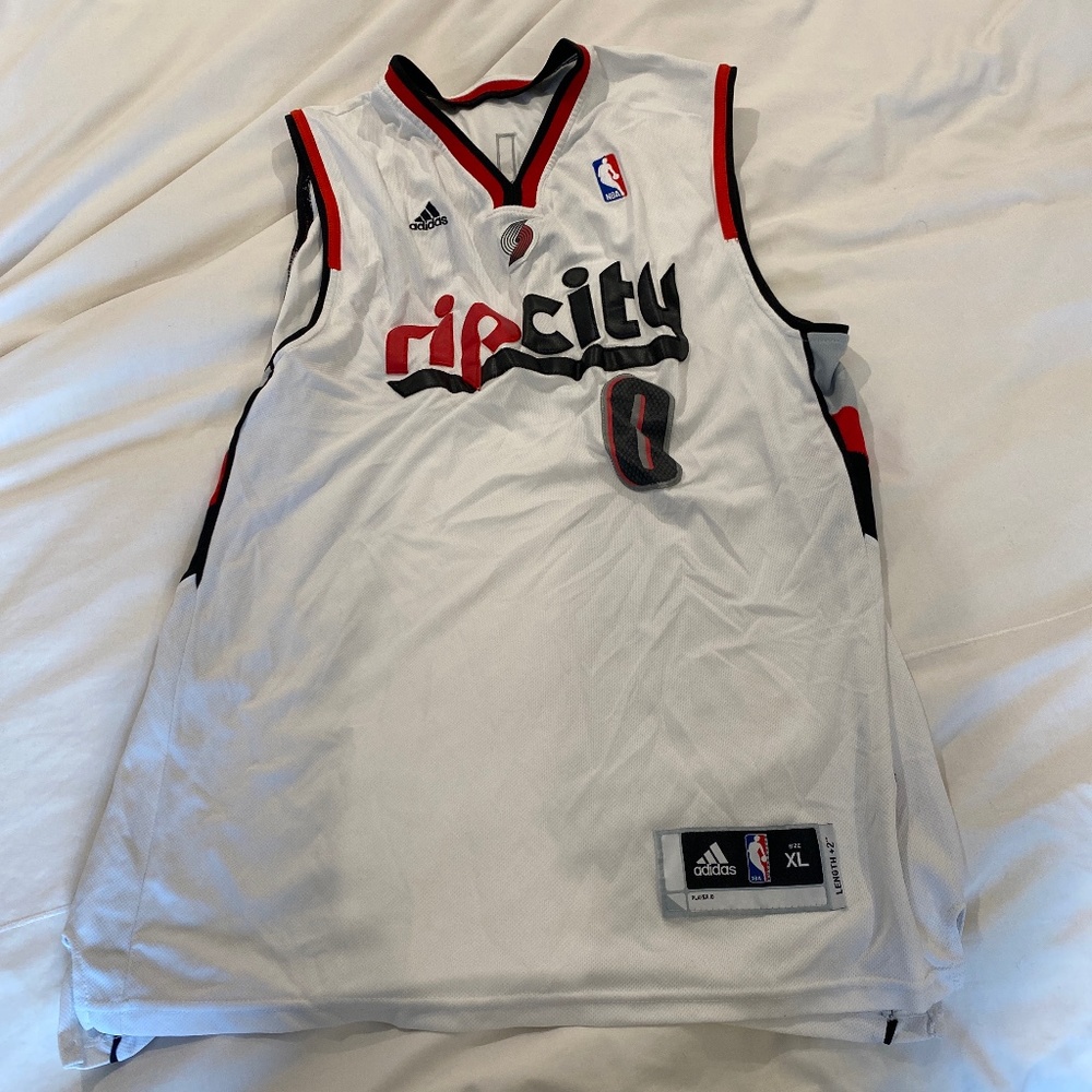 Damien lillard Portland rip city trailblazers jersey
